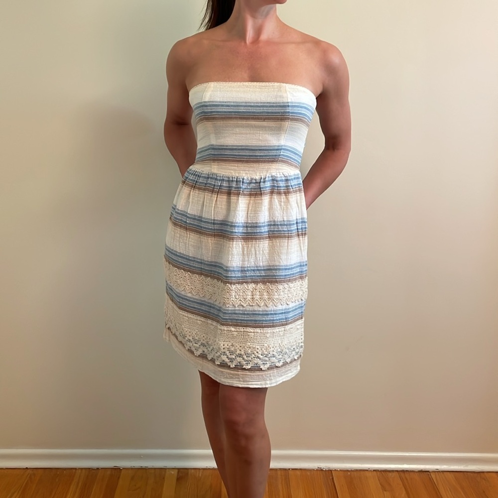 Sami Strapless Striped Dress
